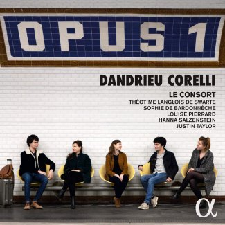 Opus 1 Dandrieu Corelli Justin Taylor Album Cover.